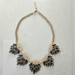 Vintage Gold and Pewter Statement Necklace